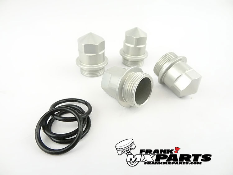 4x Moer vlotterkamer extra diep / Keihin FCR vlakschuif racing carburateur - Afbeelding 2