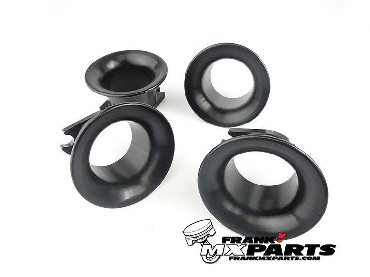 4x Aanzuigkelk zwart / Keihin FCR vlakschuif racing carburateur