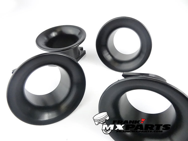 4x Aanzuigkelk zwart / Keihin FCR vlakschuif racing carburateur - Afbeelding 2