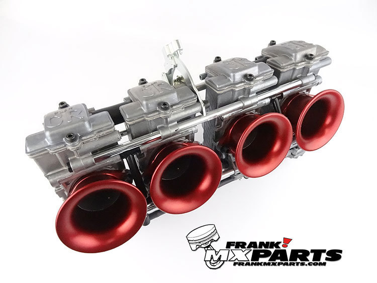 4x Ansaug Trichter rot / Keihin FCR Flachschieber racing Vergaser – Bild 5