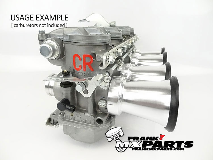 Aluminium Ansaugtrichter mit Sieb / Keihin CR special 26-33 Rundschieber Vergaser – Bild 9