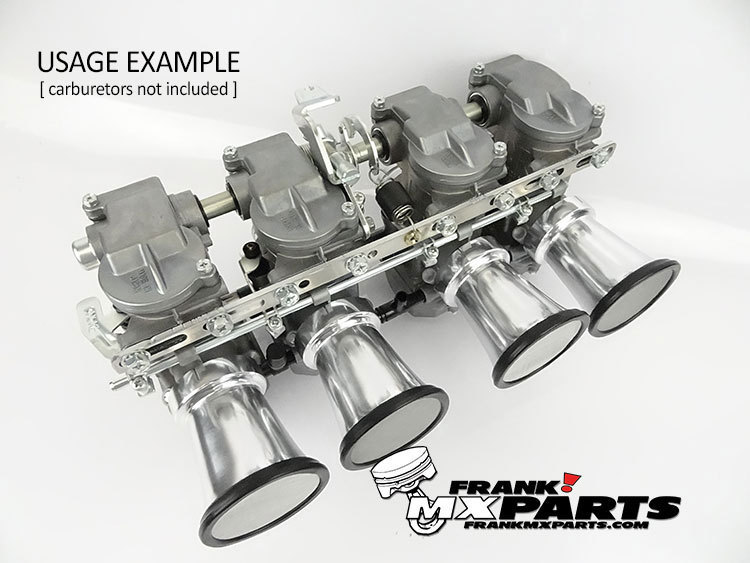 Aluminium Ansaugtrichter mit Sieb / Keihin CR special 26-33 Rundschieber Vergaser – Bild 10