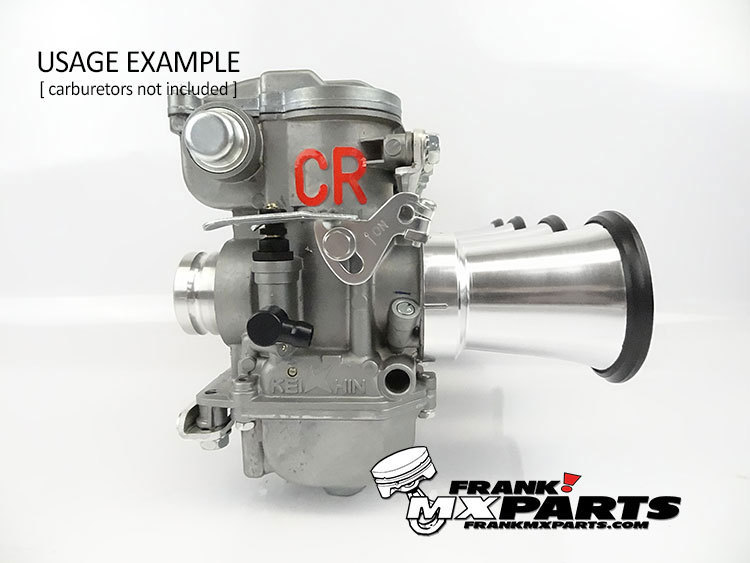 Aluminium Ansaugtrichter mit Sieb / Keihin CR special 26-33 Rundschieber Vergaser – Bild 11