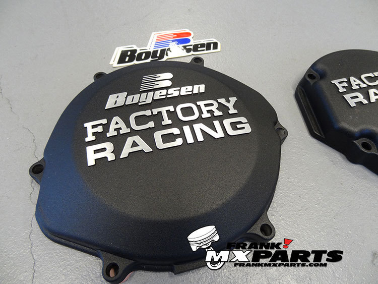 Boyesen Factory racing ontstekings- + koppelingsdeksel zwart / 2002-2007 Honda CR 250 CR250R - Afbeelding 2