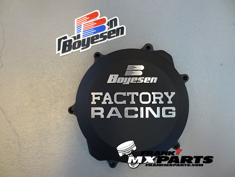 Boyesen Factory racing koppelings deksel zwart / 1999-2018 Yamaha YZ 250 YZ250