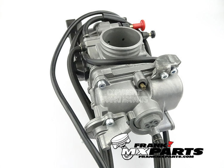 Keihin FCR MX41 vlakschuif carburateur met 63mm. luchtfilterbox adapter - Afbeelding 6
