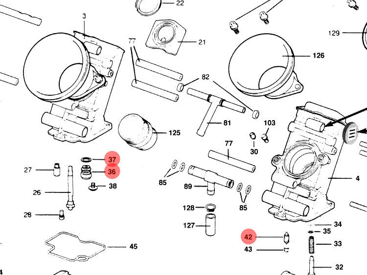 2.0 Float valve seat kit / Keihin FCR (MX) carburetor - Image 3